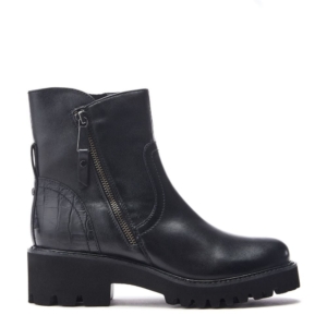 Moda In Pelle Zipster Black Leather Boots