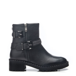 Moda In Pelle Cataner Black Leather