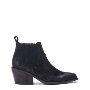 Shoon Sh Alto Black Suede 38