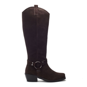 Shoon Sh Gallant Dark Brown Suede 41