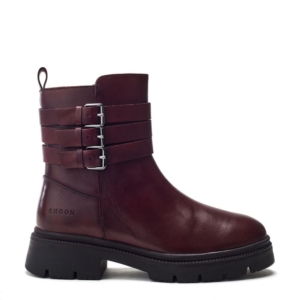 Shoon Sh Giddy Burgundy Leather 41
