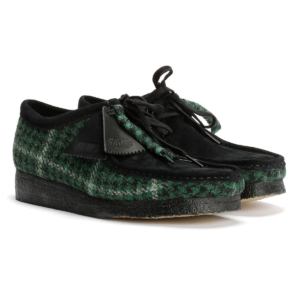 Clarks Originals Wallabee Harris Tweed Men's Green Boots