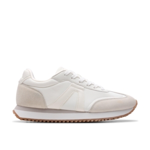 Clarks Women's Calo Run White Combination Trainers