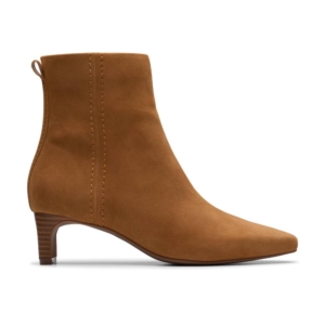 Clarks Women's Edina Up Tan Suede Ankle Boots
