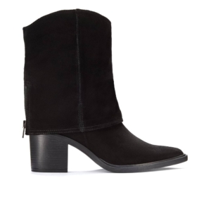 Clarks Women's Jesse Mid Black Suede Ankle Boots