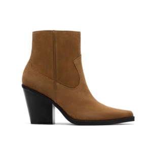 Clarks Women's Kheda West Dark Tan Ankle Boots