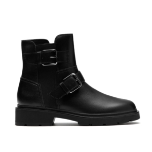 Clarks Women's Lauryl Bay Black Leather Ankle Boots