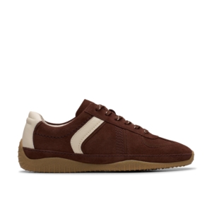 Clarks Women's Meridor Lo Brown Suede Trainers