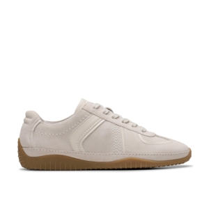 Clarks Women's Meridor Lo Off-White Combination Trainers