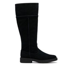Clarks Women's Nella Hi Black Suede Knee High Boots