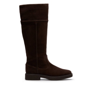 Clarks Women's Nella Hi Dark Brown Suede Knee High Boots