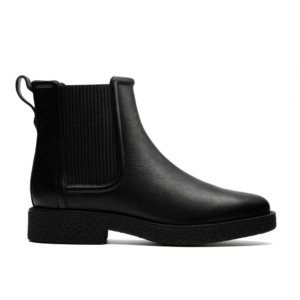 Clarks Women's Nella Top Black Leather Ankle Boots