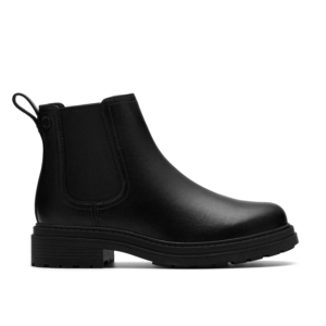 Clarks Women's Orinoco3 Lane Black Leather Ankle Boots