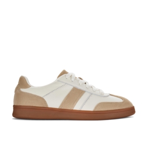 Clarks Women's Seco Speed White Combination Leather Trainers