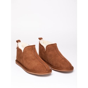 Men's Suede Slipper Boot in Tan