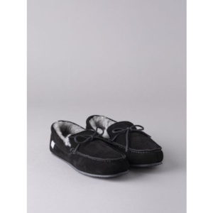 Men's Sheepskin Moccasins in Black
