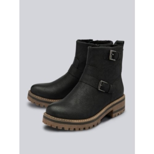 Lotus Jagger Zip-Up Ankle Boots in Black