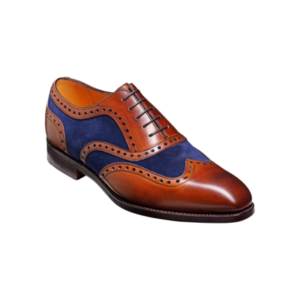 Cambridge - Brown Calf / Navy Suede