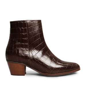 Gabrielle Croc Dark Brown