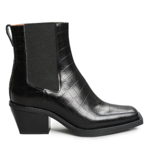 Gillian Croc Black