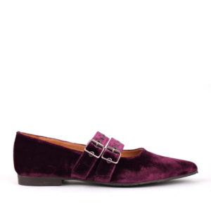 Harper WIDE Velvet Aubergine