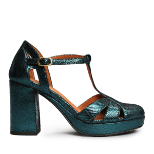 Esska Venice Metallic Teal High Shoe