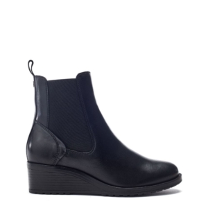 Moda In Pelle Bezzie Wedge Black Leather
