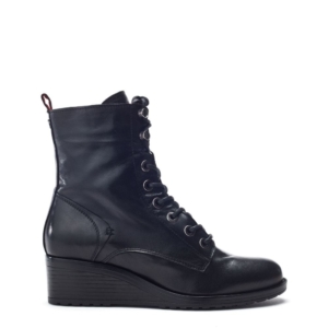 Moda In Pelle Bezzy Lace Up Black Leather