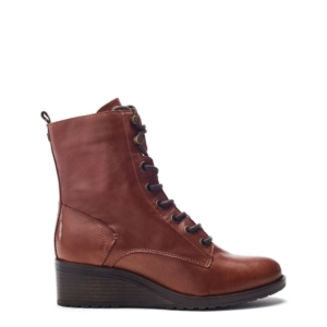 Moda In Pelle Bezzy Lace Up Tan Leather