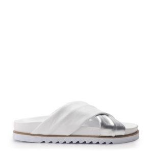 Moda In Pelle Jessa White - Silver Leather