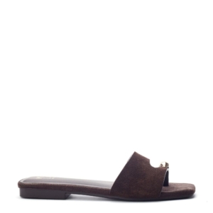 Moda In Pelle Leera Dark Brown Suede