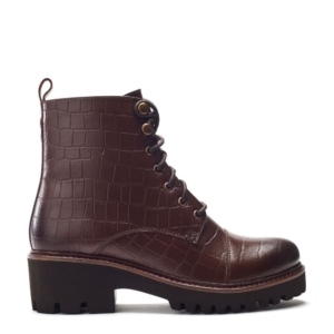 Moda In Pelle Okari Brown Mocc Croc