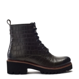 Moda In Pelle Okari Dark Green Mocc Croc