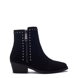 Moda In Pelle Ossio Black Suede
