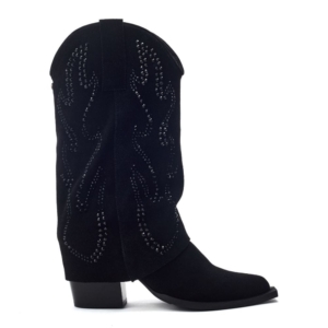 Moda In Pelle Sansha Black Suede