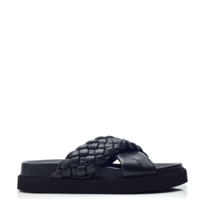 Shoon Sh Aimee Black Leather