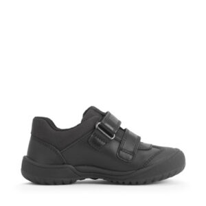 Start-Rite Action, Black leather boys tough rip-tape school shoes